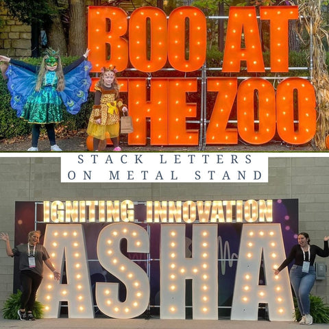 Custom Marquee Sign Shape Logo Symbol | 4ft Wooden Marquee Letters 3ft Metal Marquee Letters 5ft Metal Light Up Letters 6ft Marquee Number