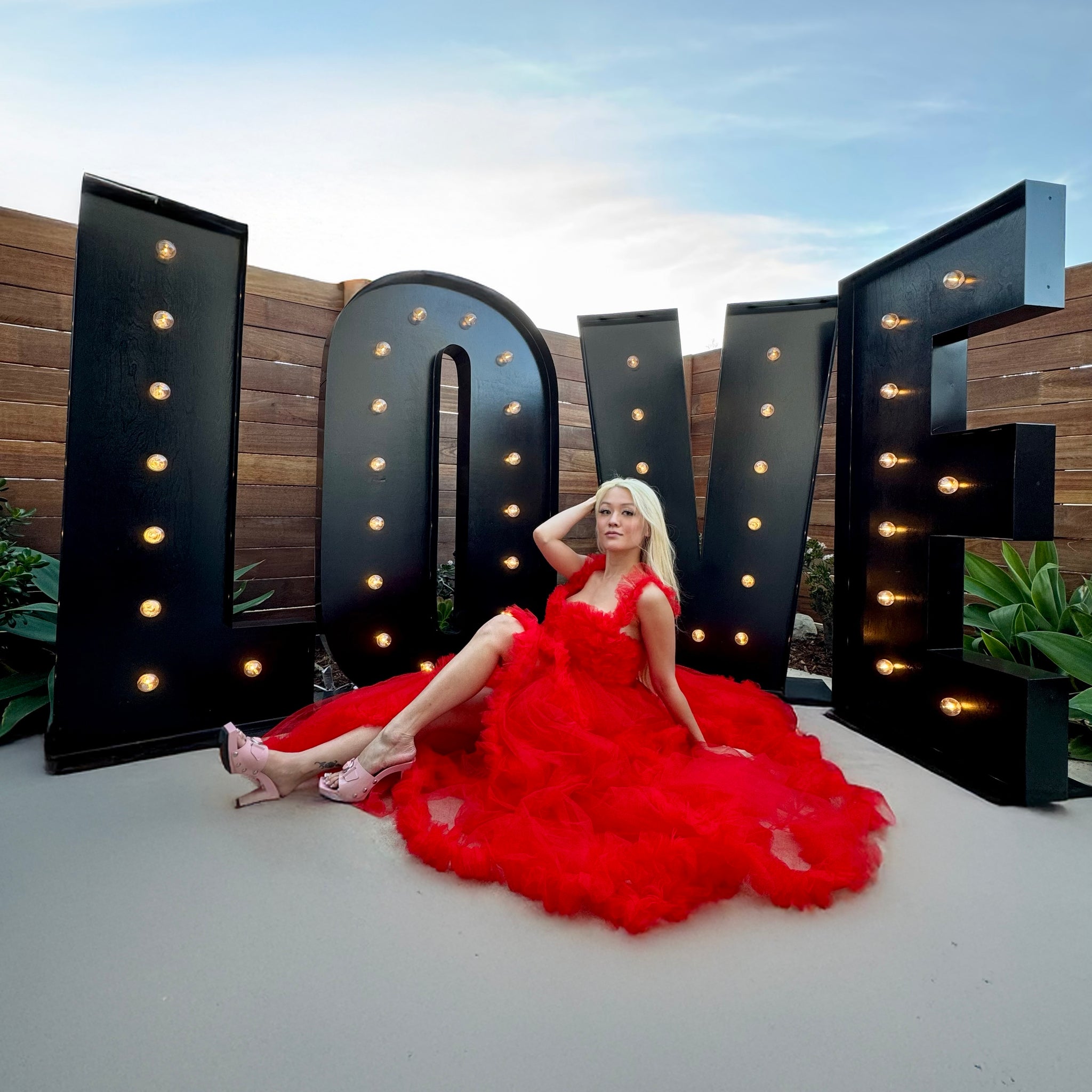 Love Large Letters Large Marquee Letters Giant Light Up Letters for Wedding & Baby Shower ...