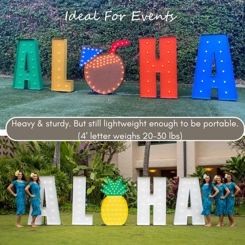 Custom Marquee Sign Shape Logo Symbol | 4ft Wooden Marquee Letters 3ft Metal Marquee Letters 5ft Metal Light Up Letters 6ft Marquee Number