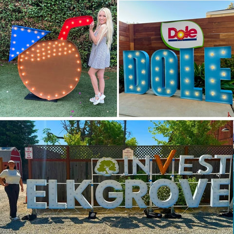 Custom Marquee Sign Shape Logo Symbol | 4ft Wooden Marquee Letters 3ft Metal Marquee Letters 5ft Metal Light Up Letters 6ft Marquee Number