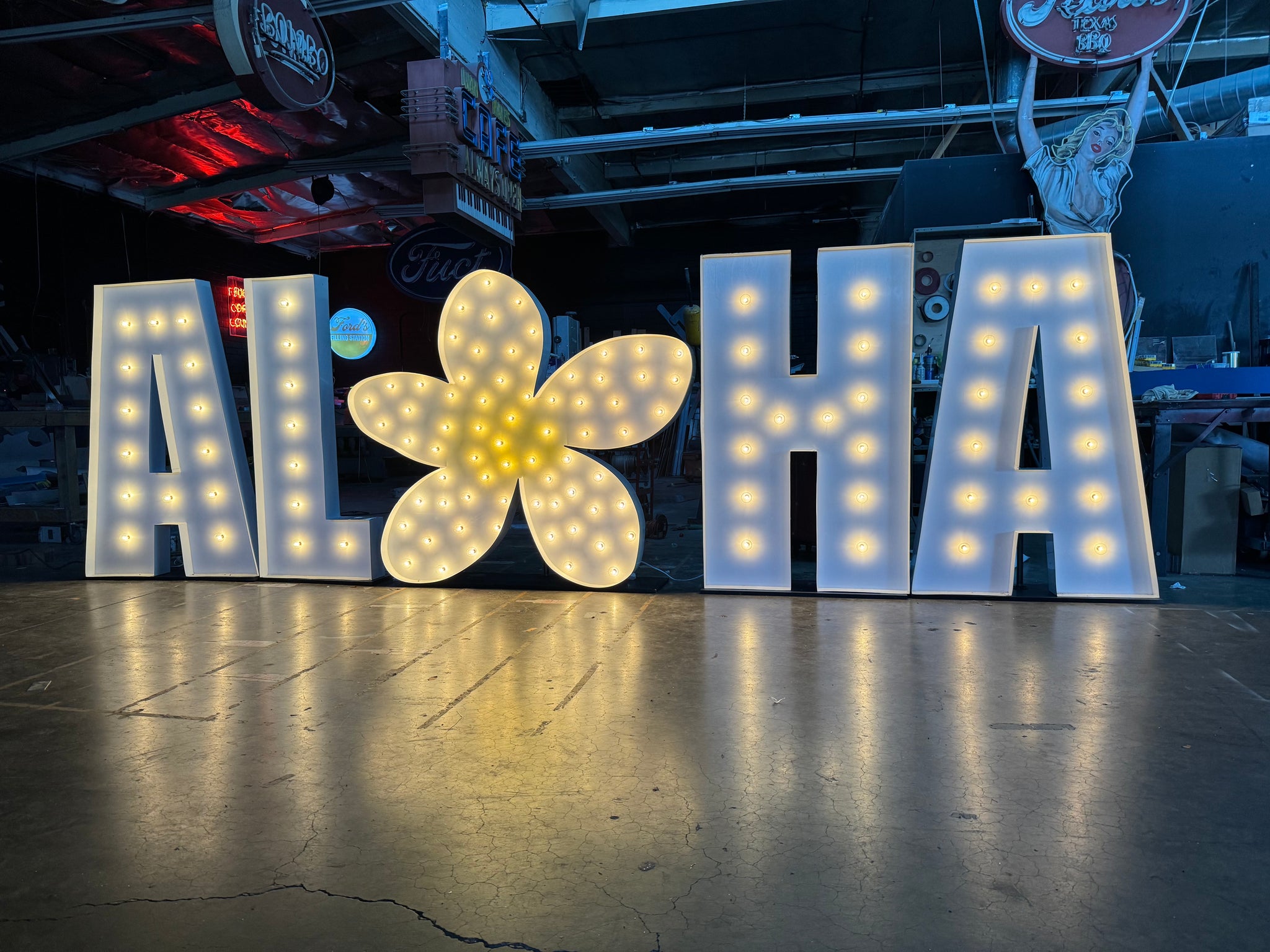 Large Marquee Letters Giant Light Up Letters for Wedding & Baby Shower ...
