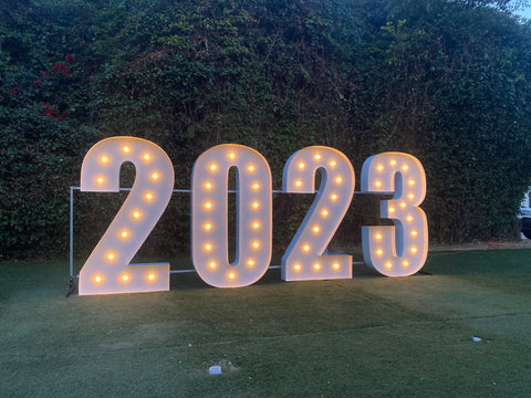 Large Marquee Numbers 4ft 5ft up to 6ft tall | Large Light Up Numbers Birthday Numbers Large Number Light | Wedding Anniversary Proposal