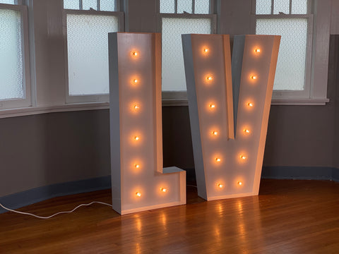 Giant Led Letters For Rent Giant MR & MRS Letters 4ft | Large Marquee Letters Rental Los Angeles ...