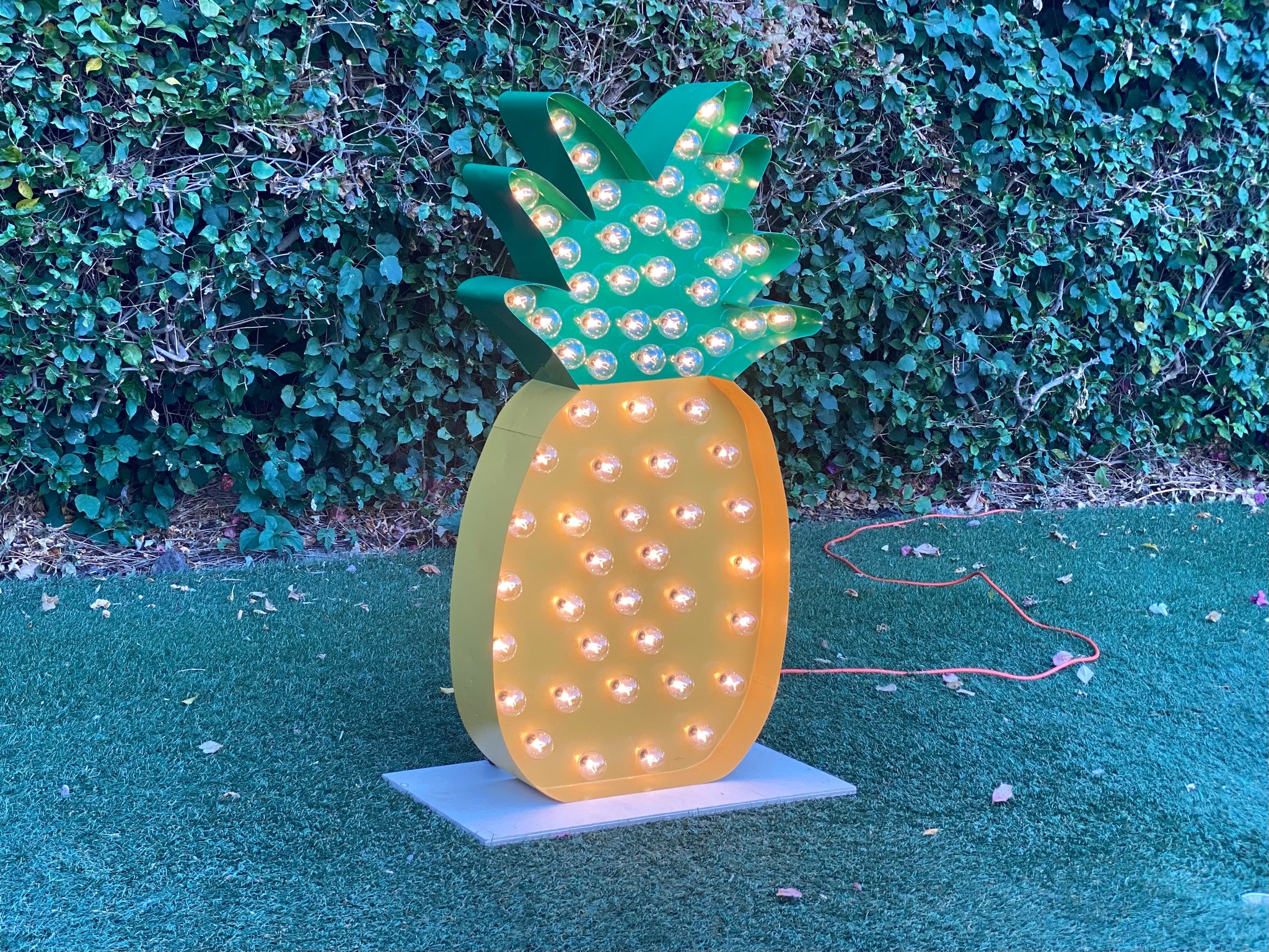 Light Up Pineapple Marquee Hawaiian Theme Decor circlemakerstudio