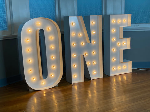 Large Marquee Letters 4ft 5ft | Custom Name Light Up Letters Weddings ...