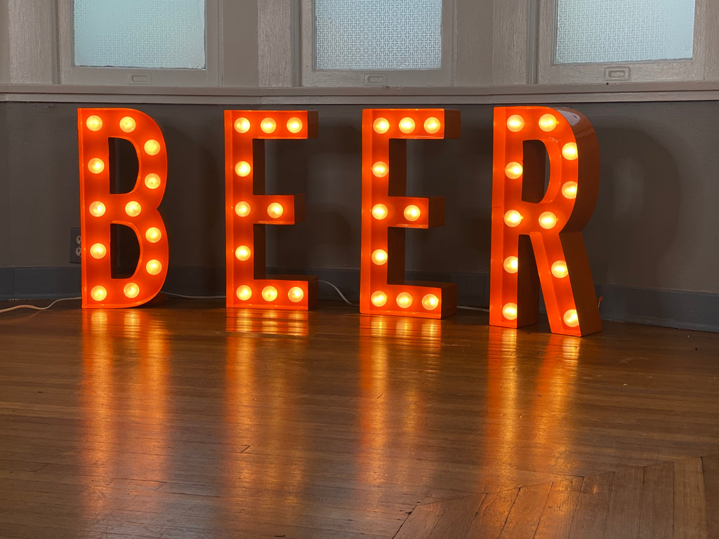 BEER Marquee Sign | Custom Vintage Marquee Sign for Restaurant Cafe Bar Man Cave