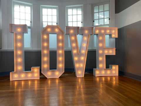 Giant LOVE Marquee Letters 4ft 5ft Tall | Large Marquee Letters | Light Up Letters for Wedding Proposal Birthday Baby Shower